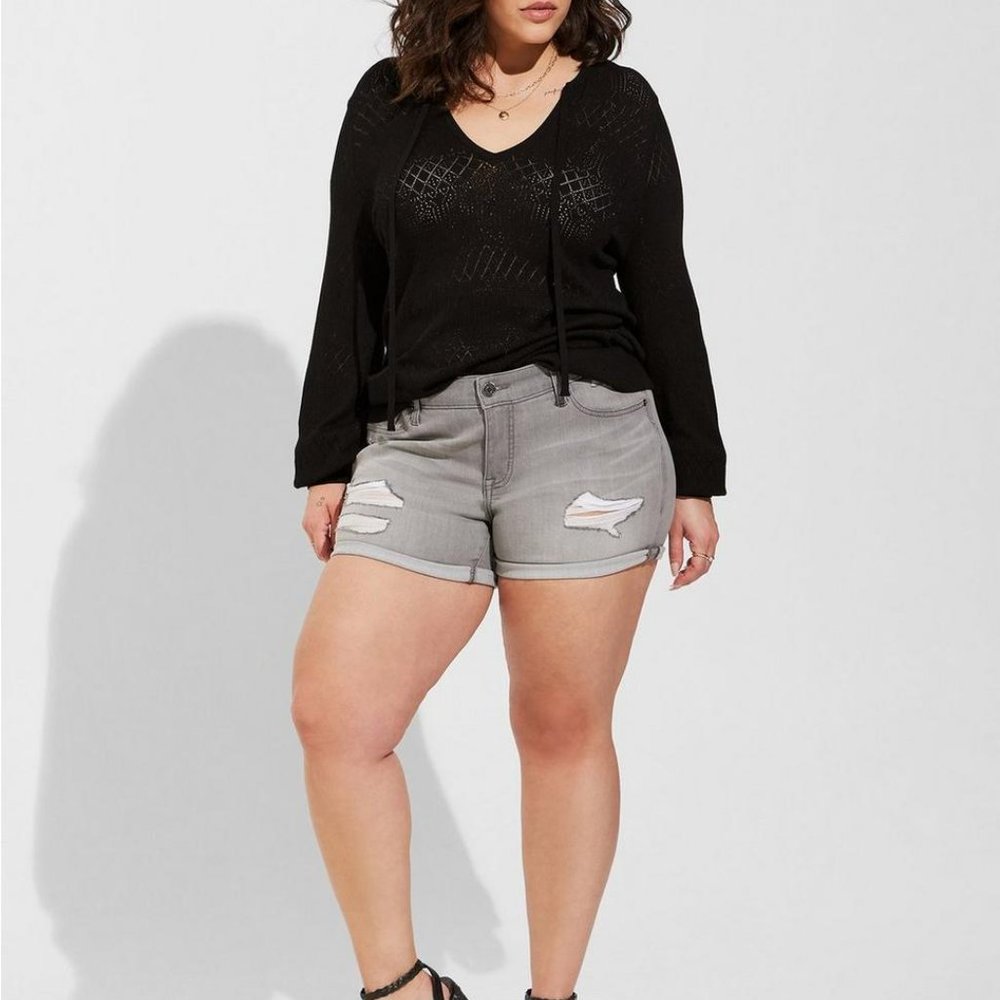 Mid Rise Shortie Short